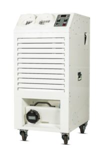 MCe9.0 monoblock air conditioner with front/side on position on a white background